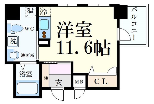 三ノ宮駅 徒歩5分 11階の物件間取画像